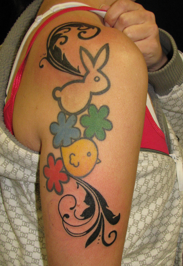  tattoo on January 14 2010 by Sara Purr Partially healed the filigree 