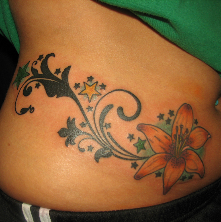 Posted in flower tattoos Illustrative Artsy Tattoos with tags filigree 