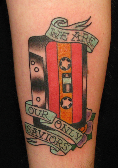 cassette tape tattoo. Tattoos with tags cassette