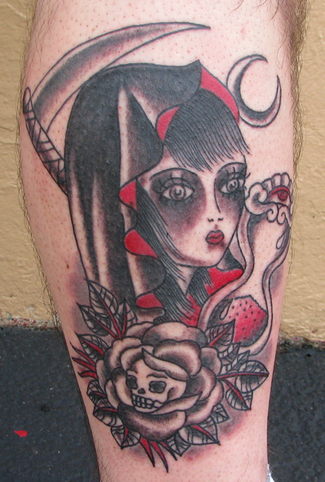 Betty Mexican Skull Tattoo by