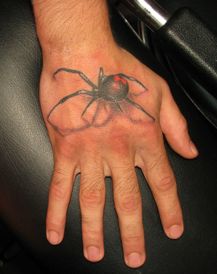 black widow spider tattoo. Black Widow.