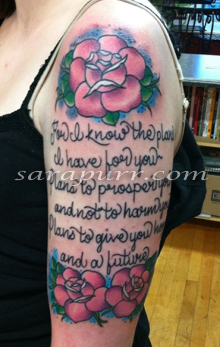  lady lettering old school roses script stars tattoo traditional 